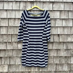 NWT GAP Blue and Gray Sheath Dress‎ with 3/4 Sleeves